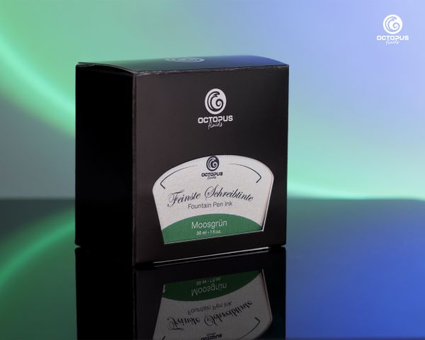 Fountain pen ink including converter, Writing ink for fountain pen, Moosgrün