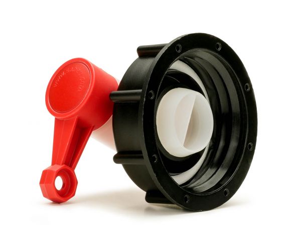 Tap, Valve for canister with 61mm opening, red, nature