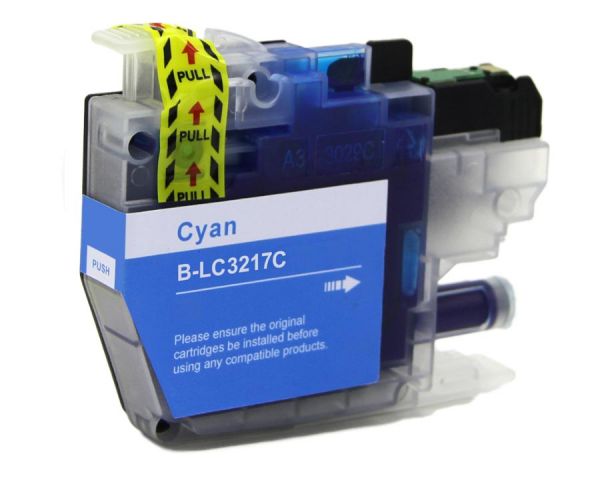 Kompatible Tintenpatrone ersetzt Brother LC-3217 C cyan
