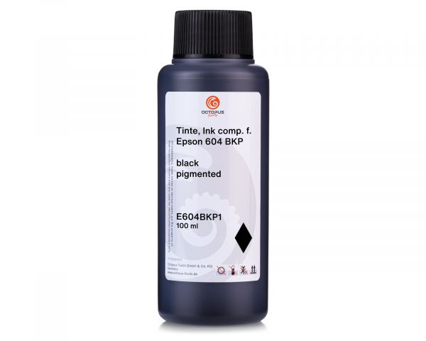 Nachfülltinte für Epson 604 Tintenpatronen, WorkForce 2950DWF 2930DWF schwarz pigmentiert