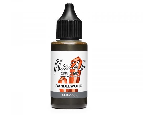 Octopus Fluids Resin Ink SANDELWOOD, Alcohol Ink für Epoxidharz und UV-Resin, braun