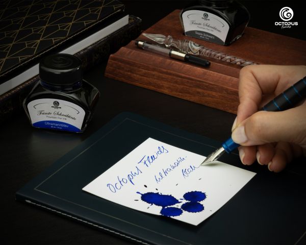 Fountain pen ink including converter, Writing ink for fountain pen, Ultramarinblau