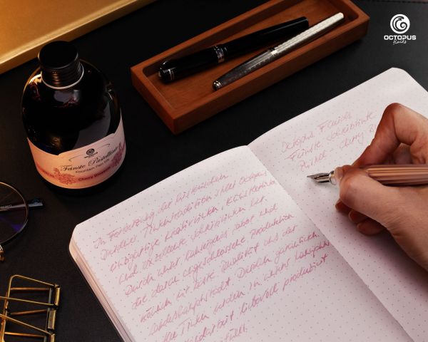 Fountain pen ink pastel "Cherry Blossom" including converter, Writing ink for fountain pen, 250ml