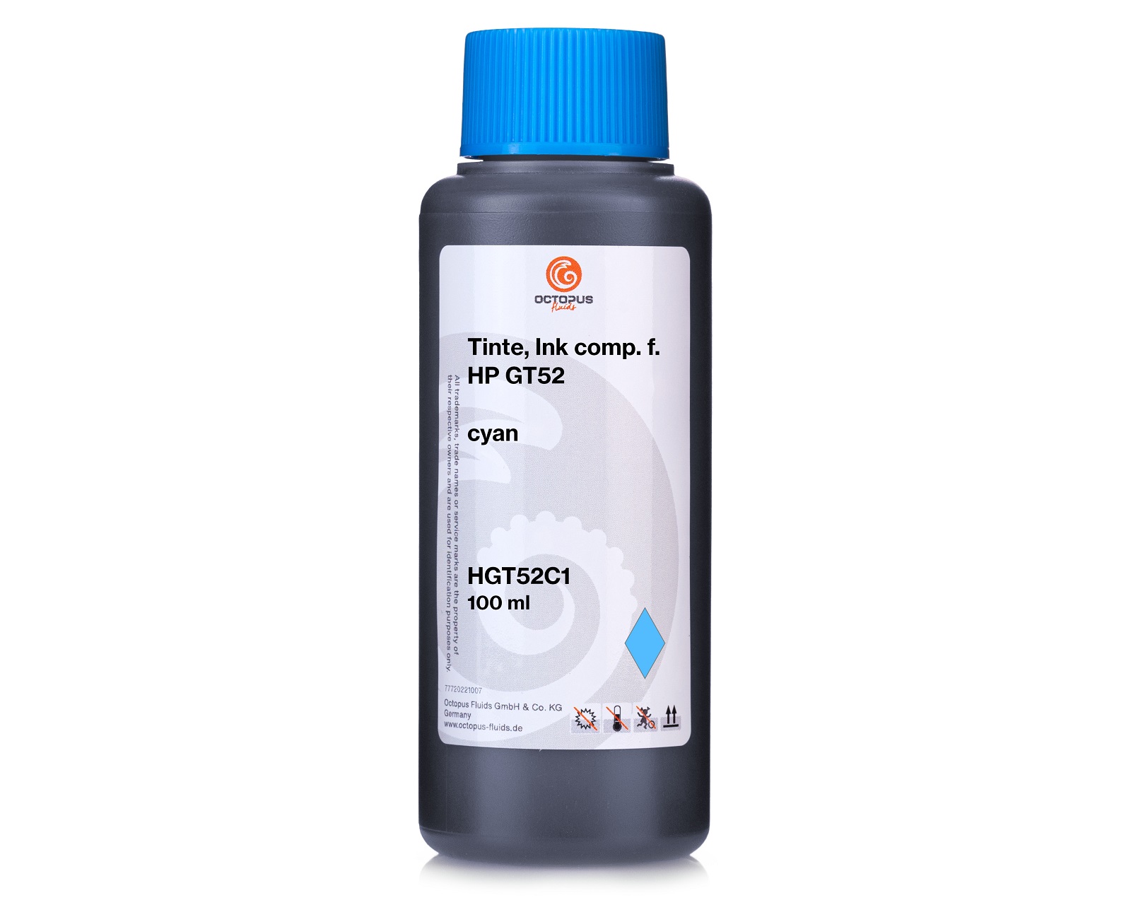 Refill ink compatible for HP GT52 cyan Refill ink compatible for HP GT52 cyan
