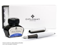 : Füllhalter Aero weiß , : Füllhalter Aero weiß , Stärke M