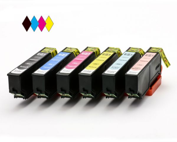 Set Kompatible Tintenpatronen 24, 24XL (kein OEM)