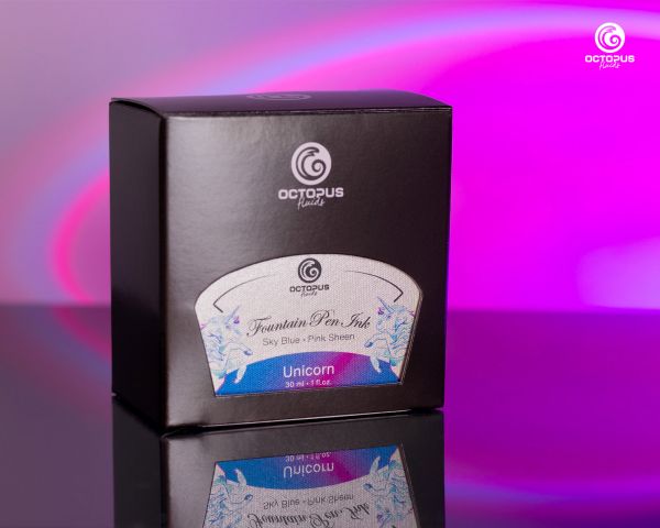 Fountain Pen Ink Sheen with converter, Unicorn, Blue, 30 ml