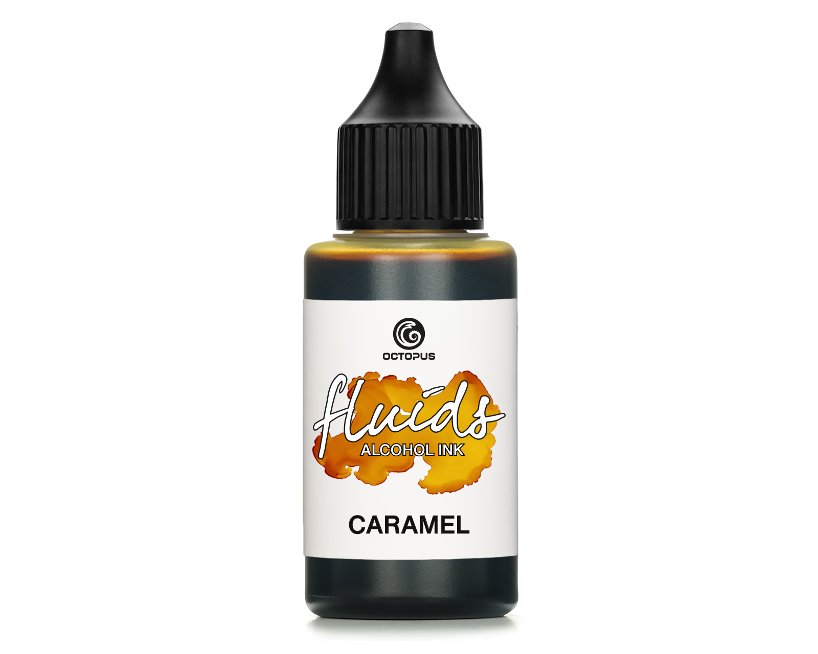 Fluids Alcohol Ink CARAMEL, Inchiostro ad alcohol per Fluid Art e Resin Art, marrone Fluids Alcohol Ink CARAMEL, Inchiostro ad alcohol per Fluid Art e Resin Art, marrone