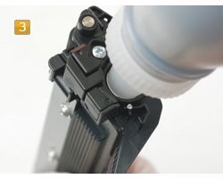 Toner refill kit compatible with Brother TN-1050, HL-1110 incl. reset lever and funnel