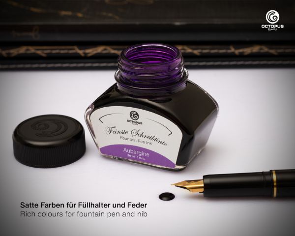 Fountain pen ink including converter, Writing ink for fountain pen, Aubergine