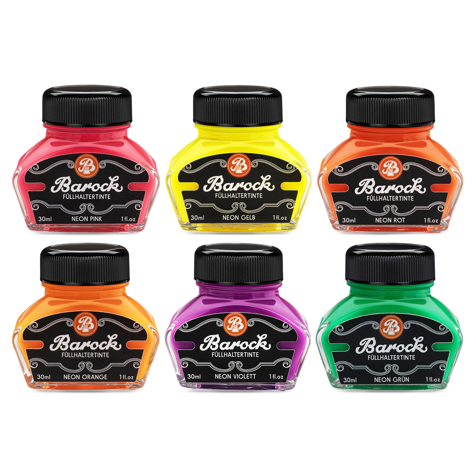 BAROCK Inchiostro evidenziatore per scrittura, marcatura e disegno, neon, 30 ml