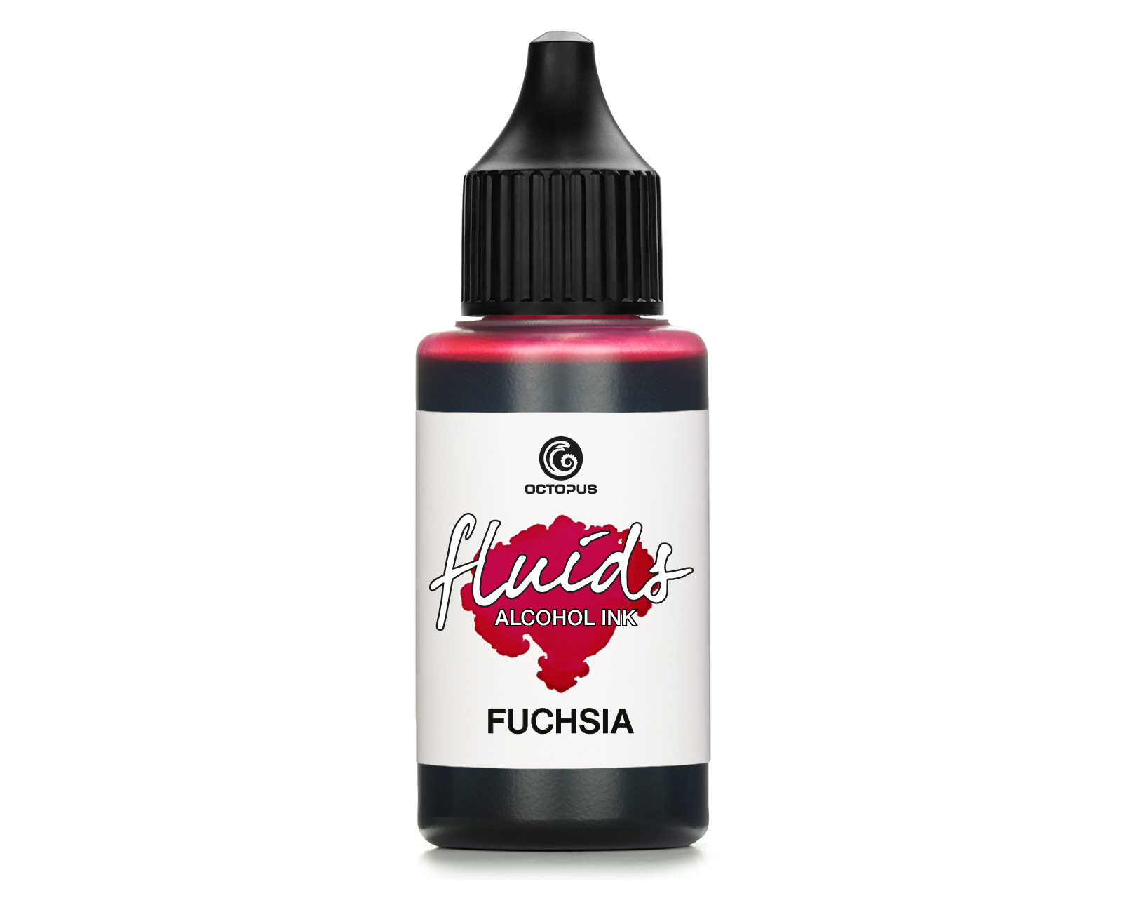 Fluids™ Alcohol Ink FUCHSIA for fluid art and resin, pink