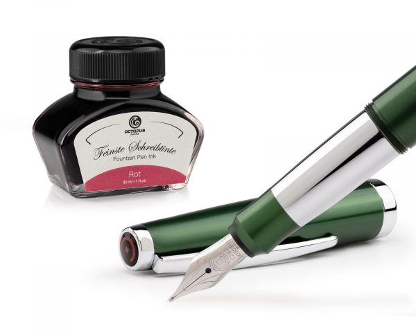 Füllhalter Set Cleo Skribent Colour, Patronen-Füllhalter, M-Feder und 30 ml Tinte