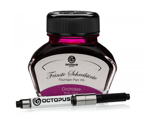 Fountain pen ink including converter, Writing ink for fountain pen, Orchidee
