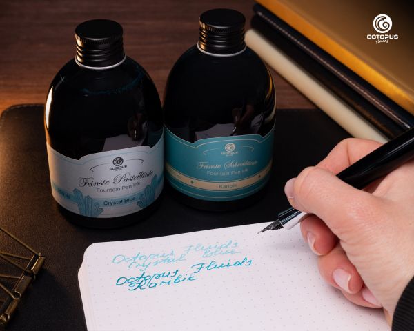 Fountain pen ink Pastel Blue "Crystal Blue"