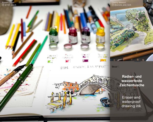 Write and Draw Ink 465 Grey Merkat, Schreib- und Zeichentusche