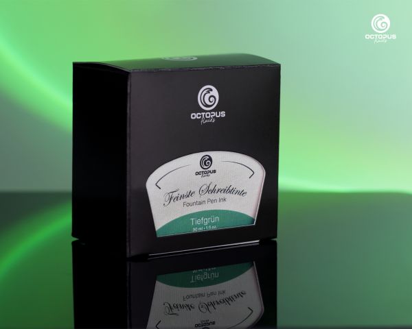 Fountain pen ink including converter, Writing ink for fountain pen, Tiefgrün