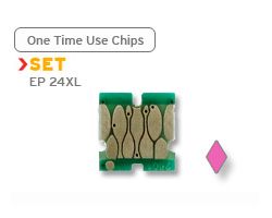 Single-use chip for Epson 24 photo magenta XL cartridge (non-OEM)