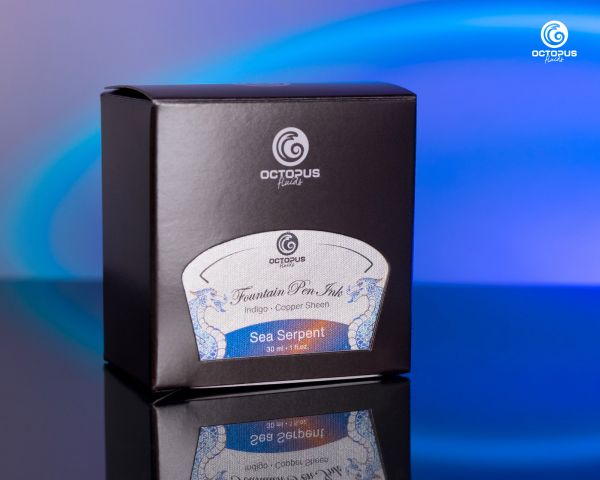 Fountain Pen Ink Sheen, Sea Serpent, Blue, 30 ml