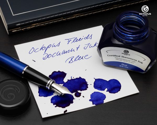 Document Ink blue, document-proof ink, certified according to DIN ISO 12757-2, 30 ml