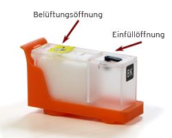 Set Fill In Patronen für Primera LX 900 mit Einmalchips