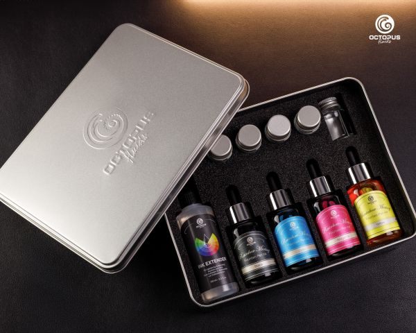 RIMIK writing inks, fountain pen ink mixing set, Rainbow Ink Mixing Kit