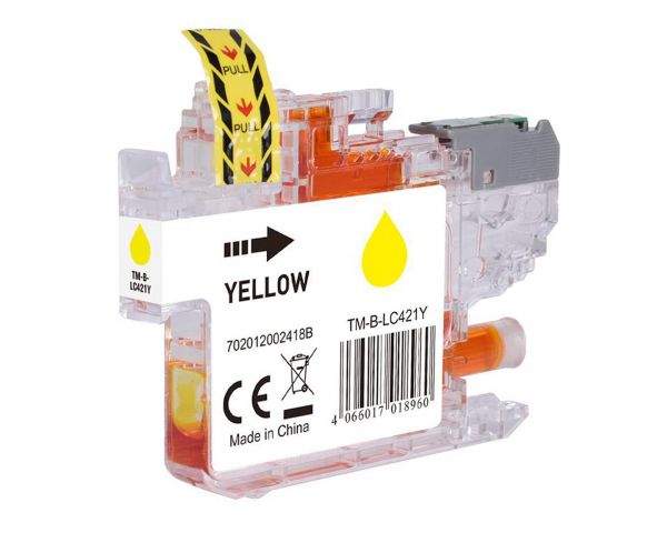Kompatible Druckerpatronen für Brother LC-421Y yellow