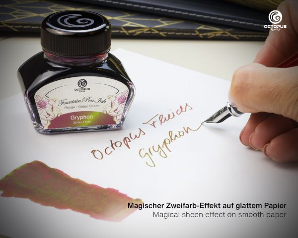 Inchiostro per penna stilografica, Gryphon Sheen Ink, inchiostro lucido marrone