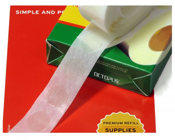 QDOT Klebeetiketten zum Befestigen von Chips und zum Abdichten