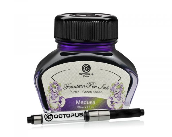 Fountain Pen Ink Sheen with converter, Medusa, Violet, 30 ml