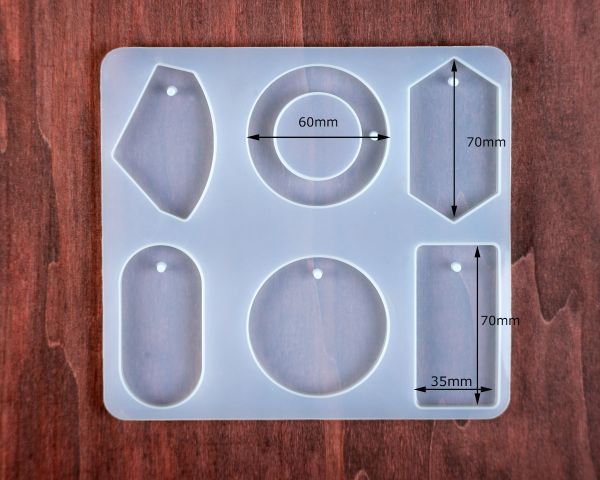 Stampo in silicone, stampo di colata per resina epossidica o resina per la produzione di ciondoli di gioielli