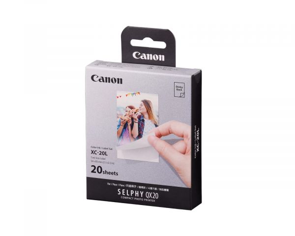 Cartuccia fotografica Canon XC-20L con etichette, per 20 pagine, 54 x 85 mm