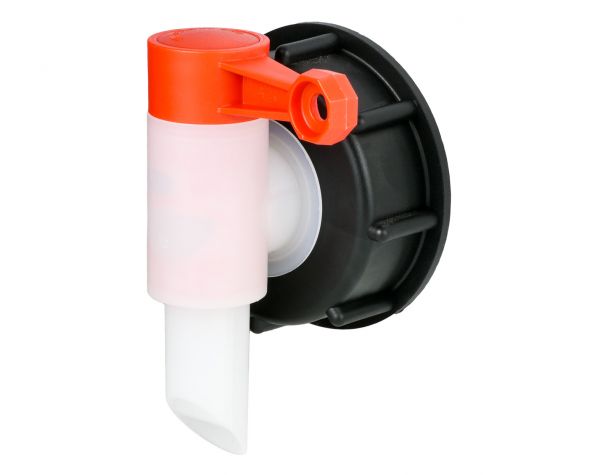 Tap, Valve for canister with 51mm opening, red, nature