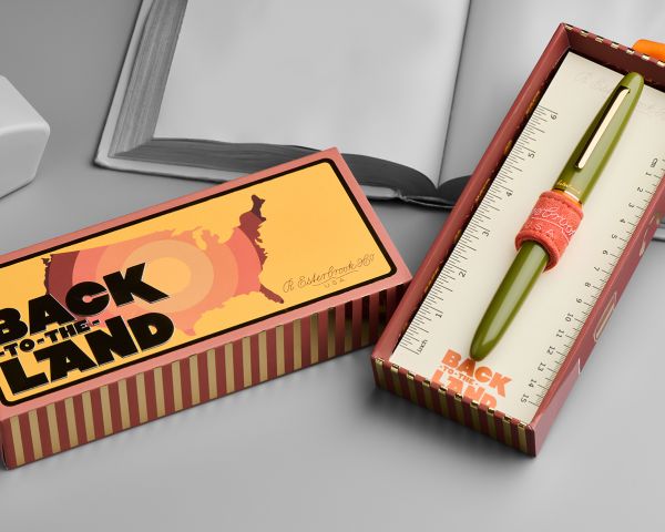 Esterbrook Estie Back to the Land Quirky Leaf Kolbenfüllhalter mit 30ml Tinte