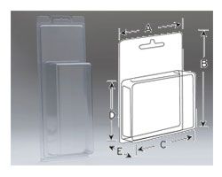 Blister for InkJet products 70x97x50mm