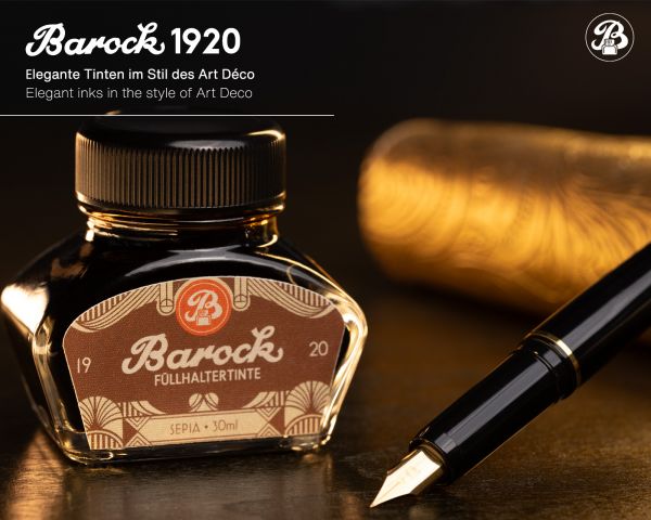 Barock 1920 writing ink, fountain pen ink in 30 ml jar