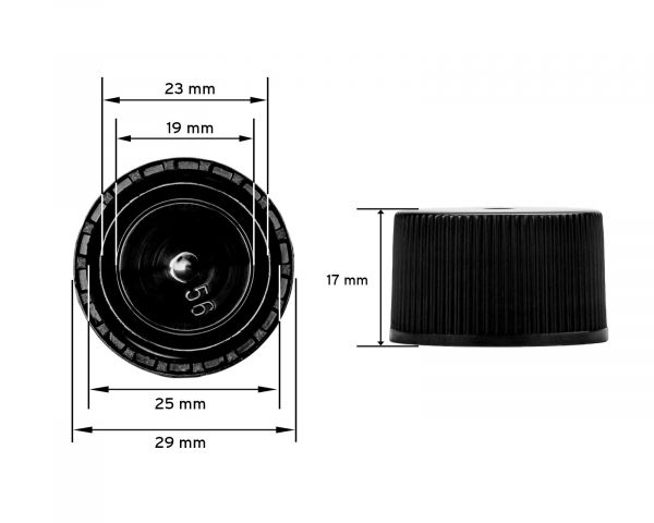 10 x 250 ml round HDPE plastic bottles with black screw caps