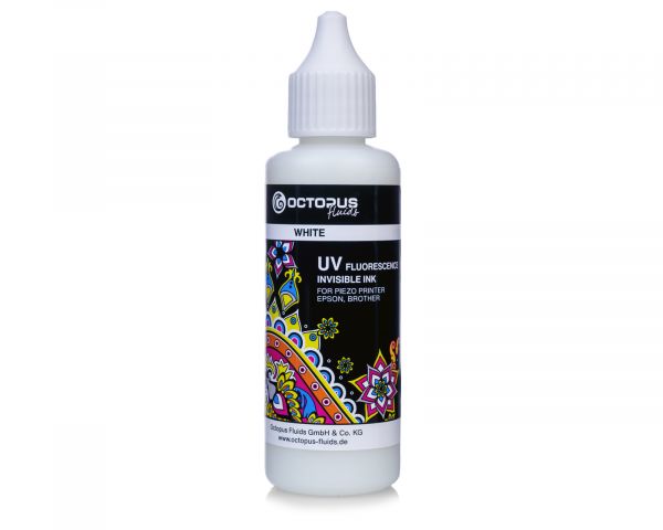 UV fluorescence invisible ink for piezo print heads Epson, Brother, white