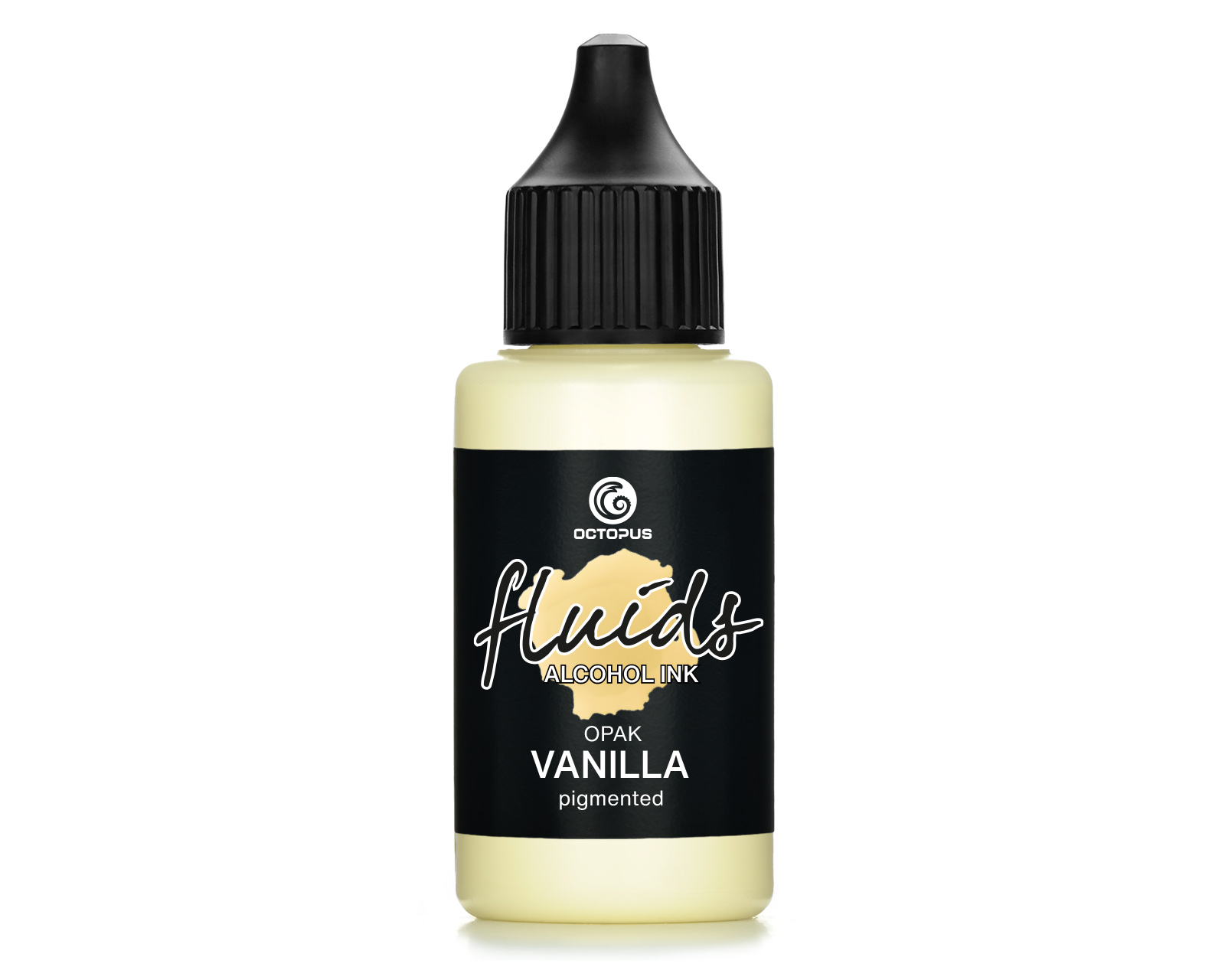 Fluids Alcohol Ink OPAK VANILLA, Inchiostro ad alcohol per Fluid Art e Resin Art, yellow Fluids Alcohol Ink OPAK VANILLA, Inchiostro ad alcohol per Fluid Art e Resin Art, yellow