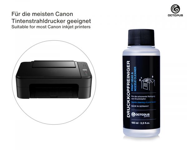 Düsenreiniger für Canon Pixma Druckköpfe mit Schlauchadaptern