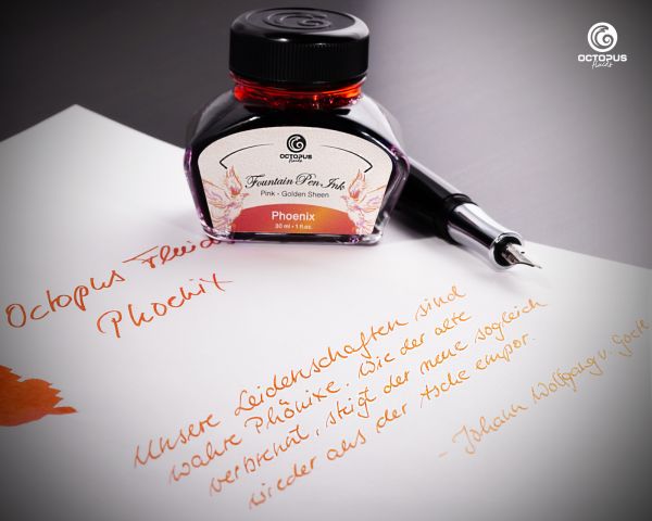 Fountain Pen Ink Sheen, Phoenix, Orange, 30 ml