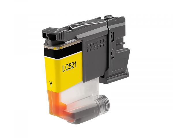 Compatible printer cartridge for Brother LC-521Y Yellow