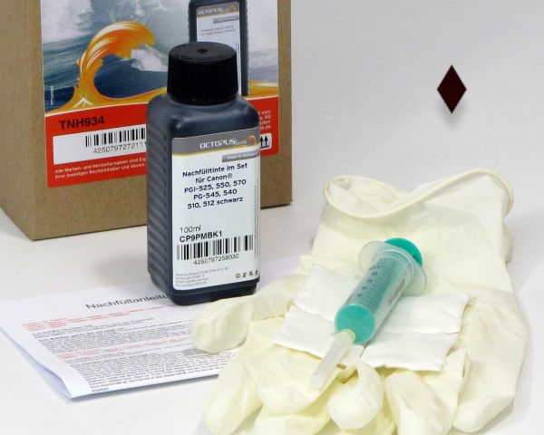 Ink Refill Kit Canon PGI-520, 525, 550, 570, PG-545, 540, 510, 512 black