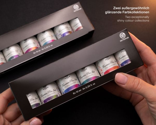 Sheen Ink Set, Sheening inks for fountain pens, 6 x 10 ml