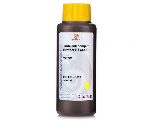 Octopus ink for Brother BT-5000 yellow