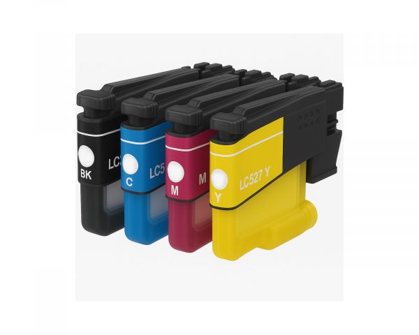 Set of compatible printer cartridges for Brother LC-527 CMYK