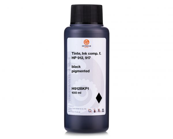 Refill ink compatible for HP 912, 917 black pigmented