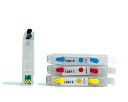 Refillable Cartridges T0441, T0444 (non-OEM) for Epson
