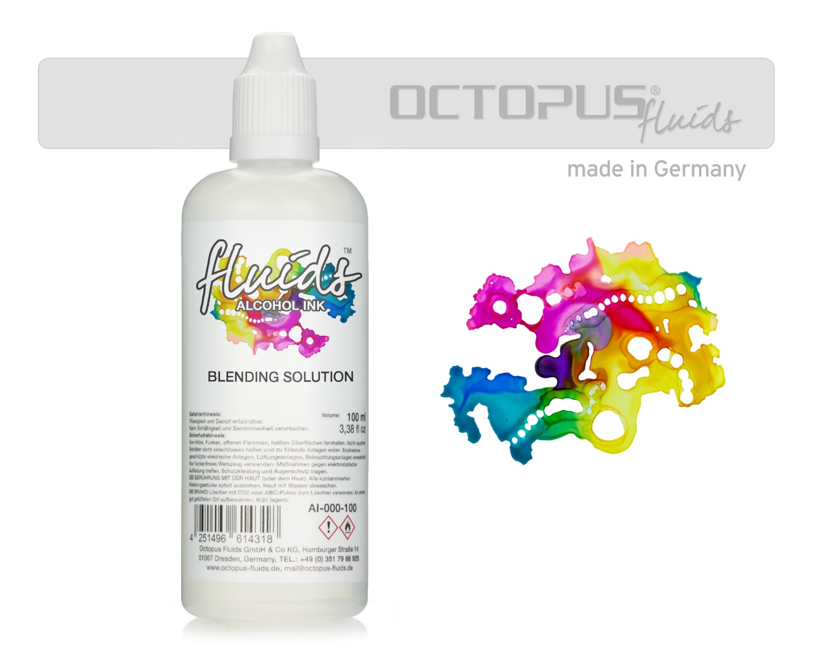 Fluids Alcohol Blending Solution, Extender, Blendinglösung für Alkoholtinte, farblos Fluids Alcohol Blending Solution, Extender, Blendinglösung für Alkoholtinte, farblos