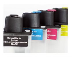 Refillable Ink Cartridges (kit) compatible with Brother LC-900 with Ink Refill Kits